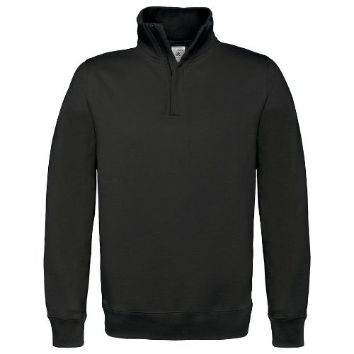 B & C Collection B&C Id.004 ¼ Zip Sweatshirt Black